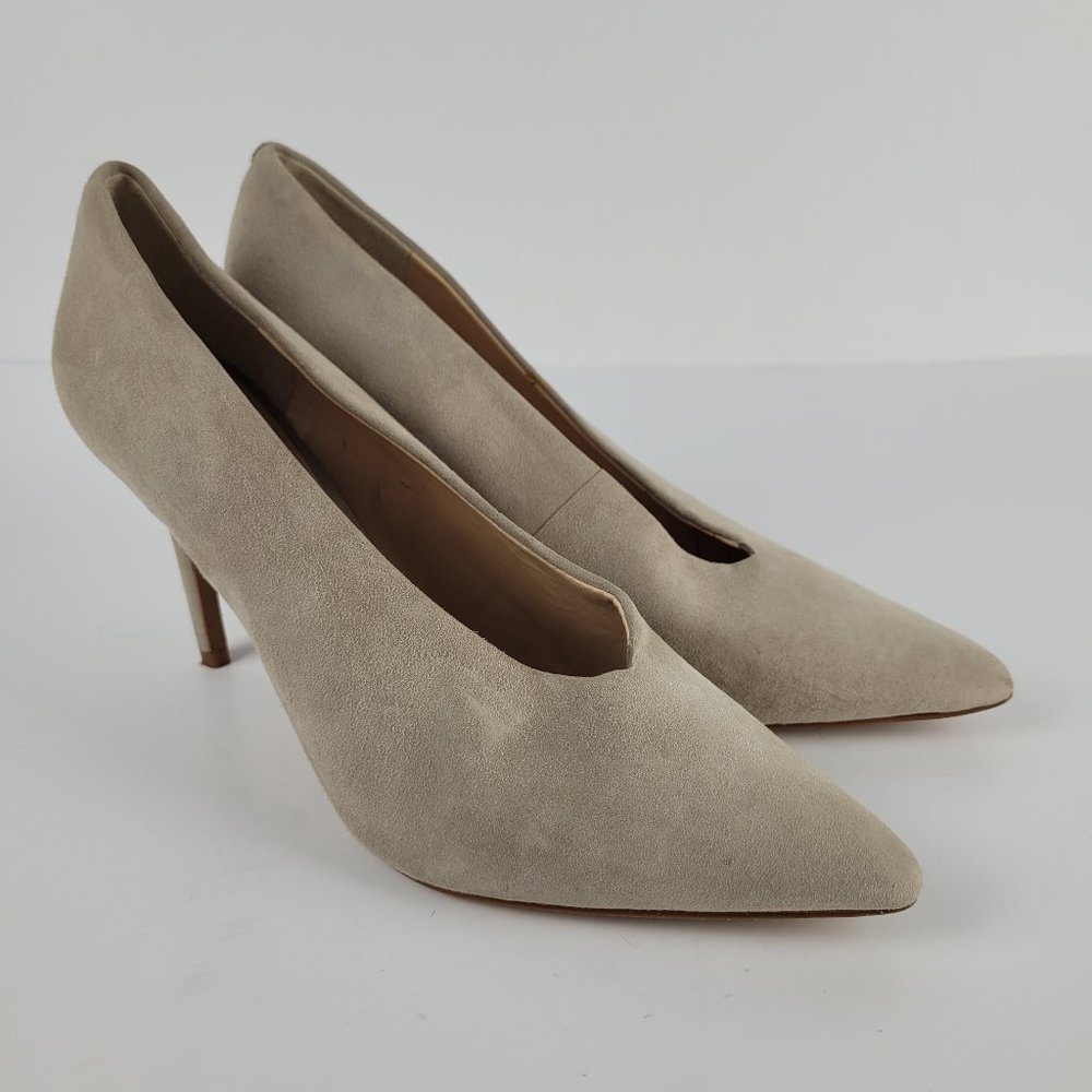 Vince Camuto Ankia London Fog Suede Stiletto Pumps